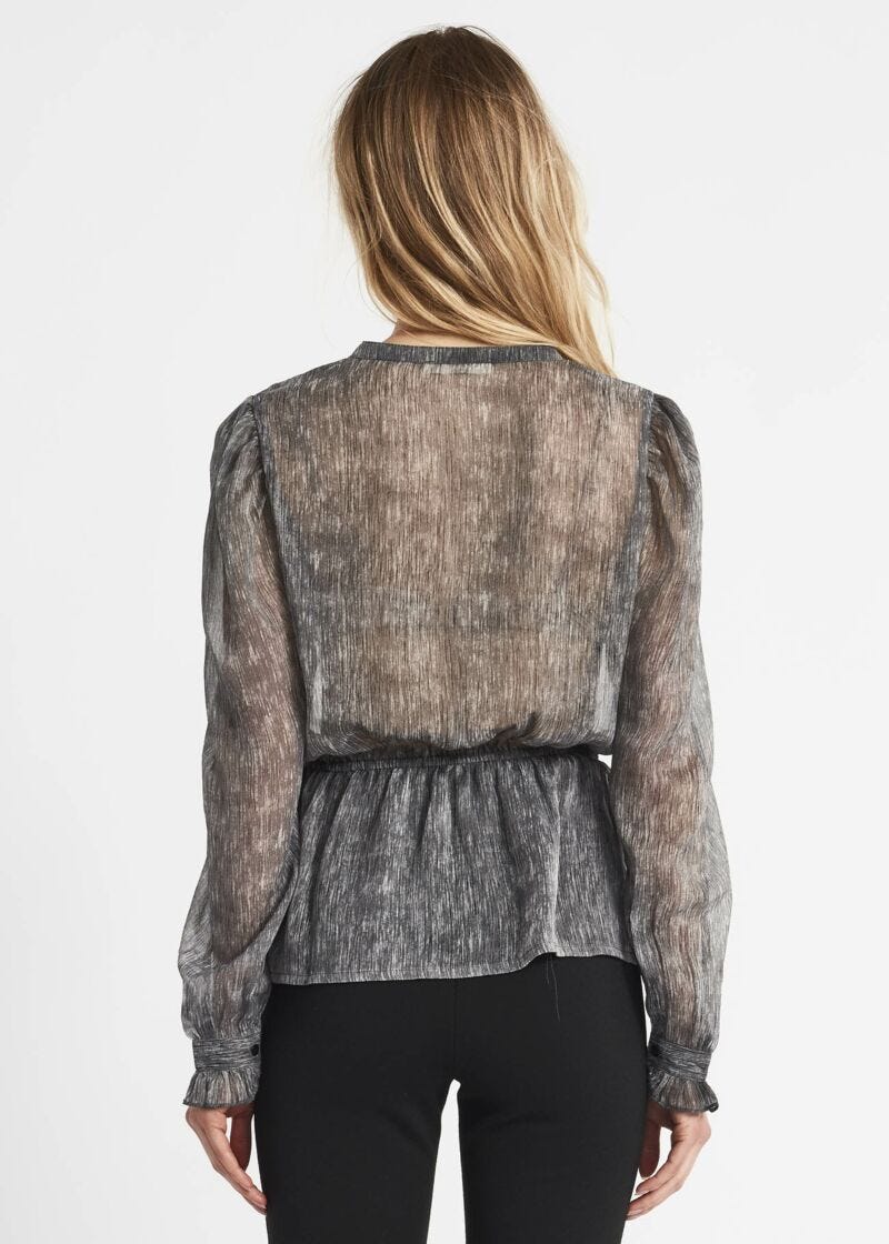 Blusa con rouches