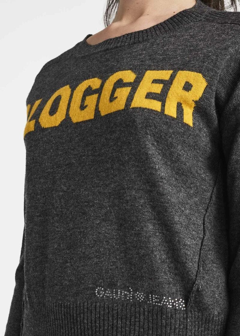 Boxy jumper in wool blend