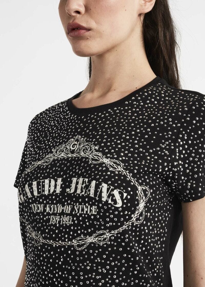 T-shirt with all over studs