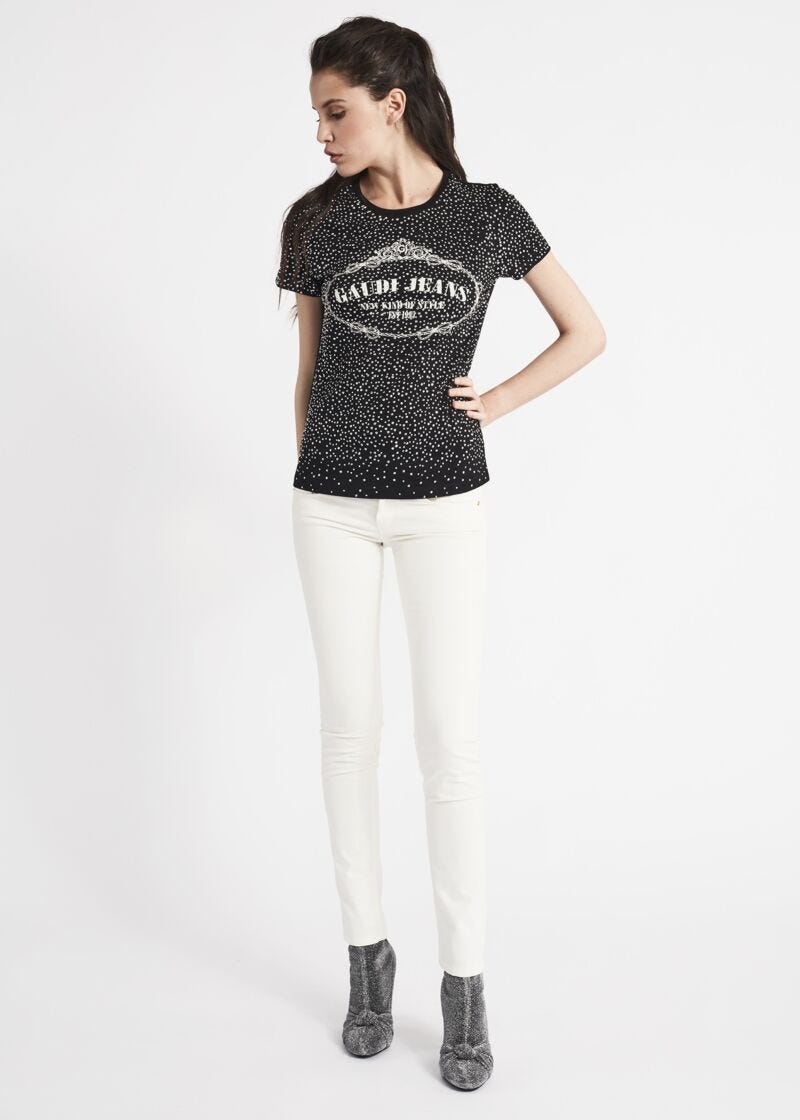 T-shirt with all over studs