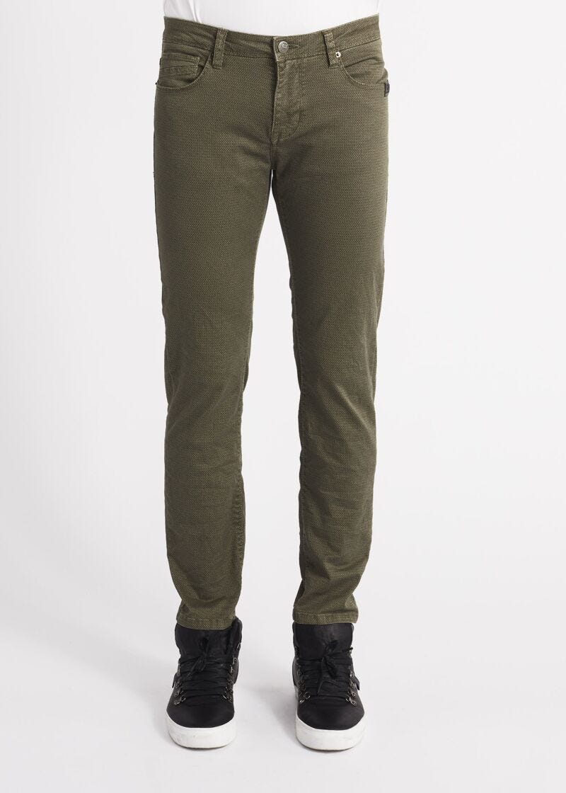Jeans in woven gabardine