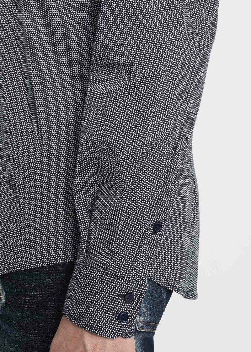 Camicia con micro fantasia