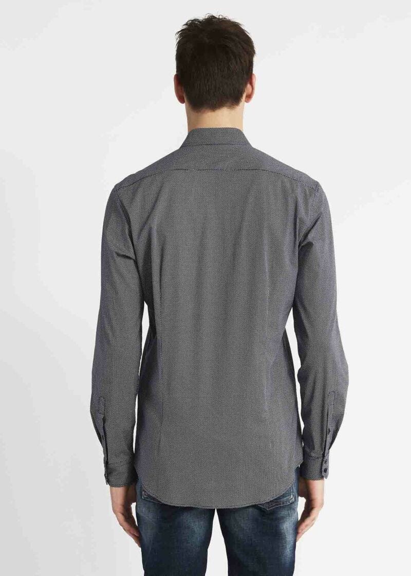 Camicia con micro fantasia