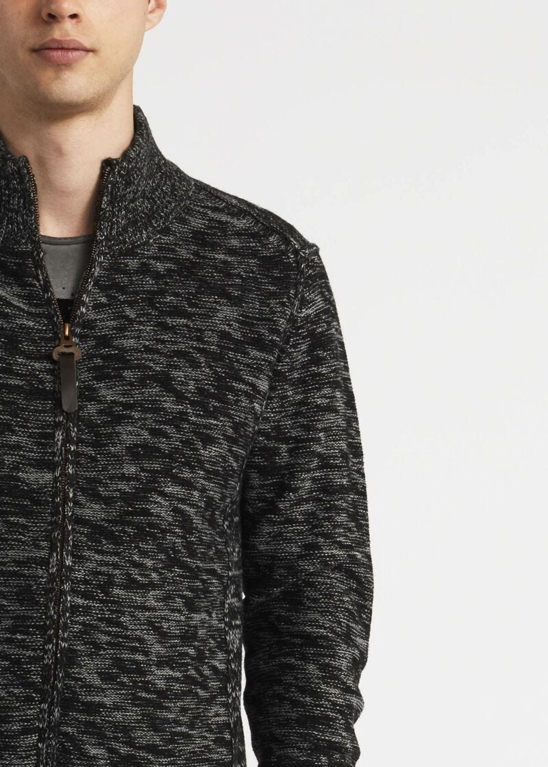 Cardigan con toppe motivo check
