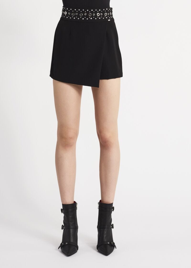 Faux wraparound shorts