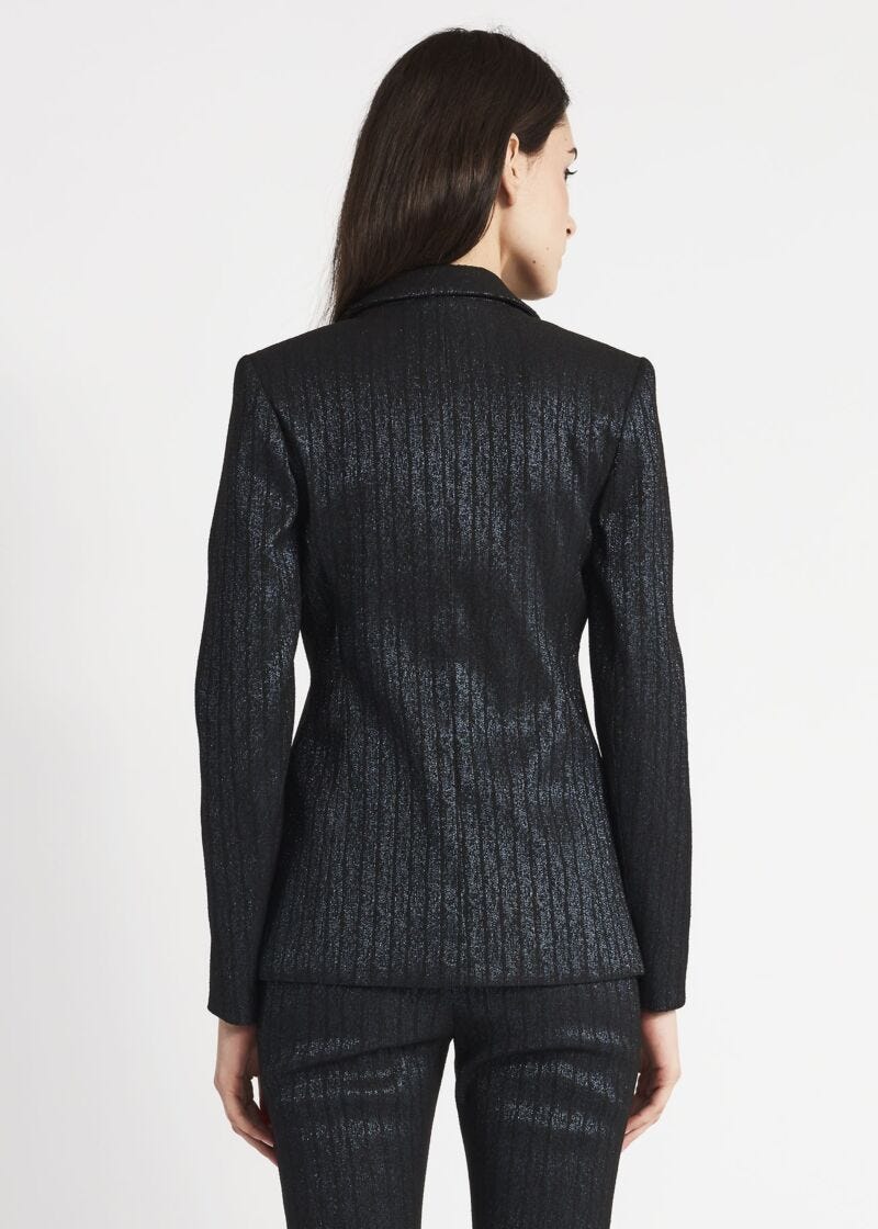 Giacca in jacquard lurex