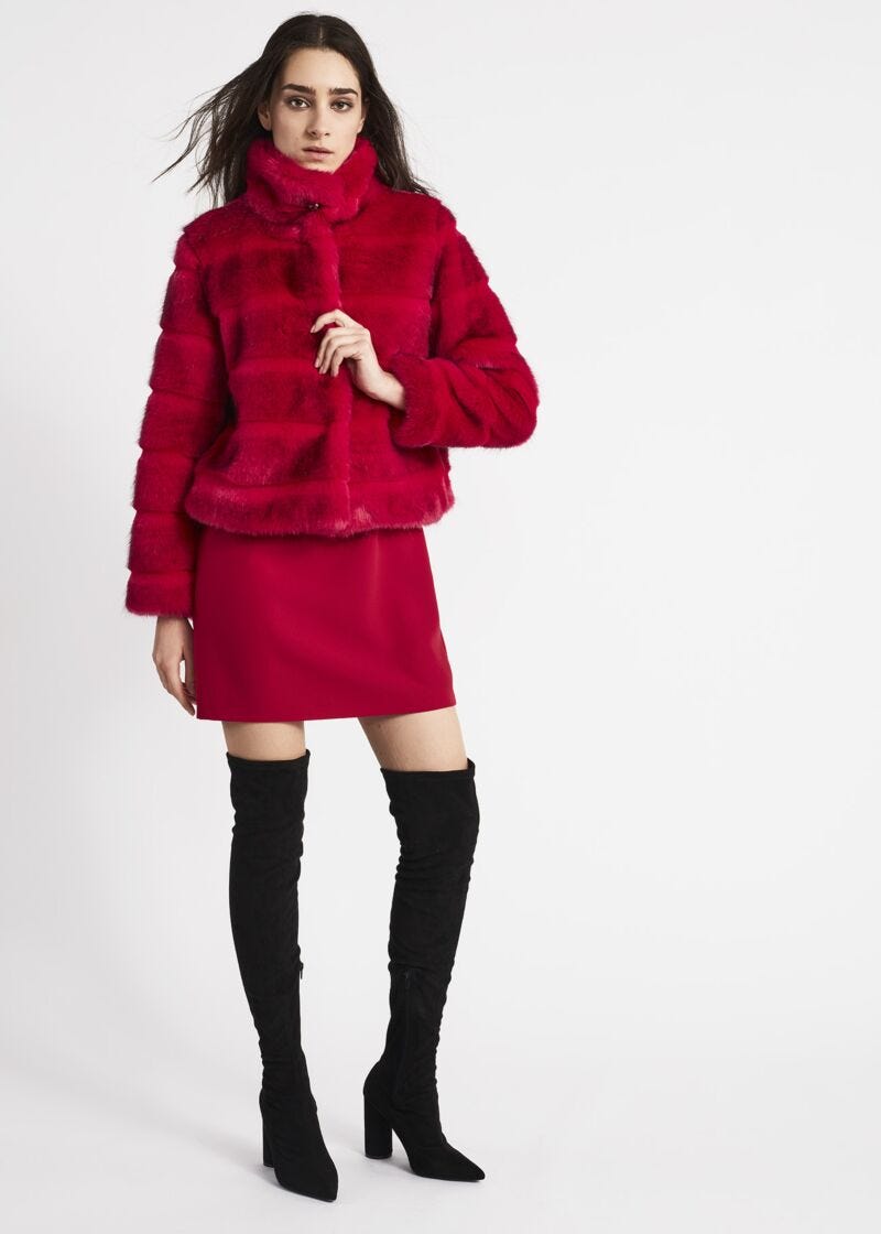 Mink effect cape