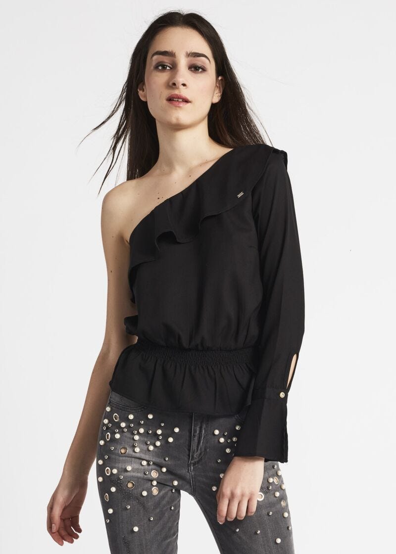 One shoulder blouse