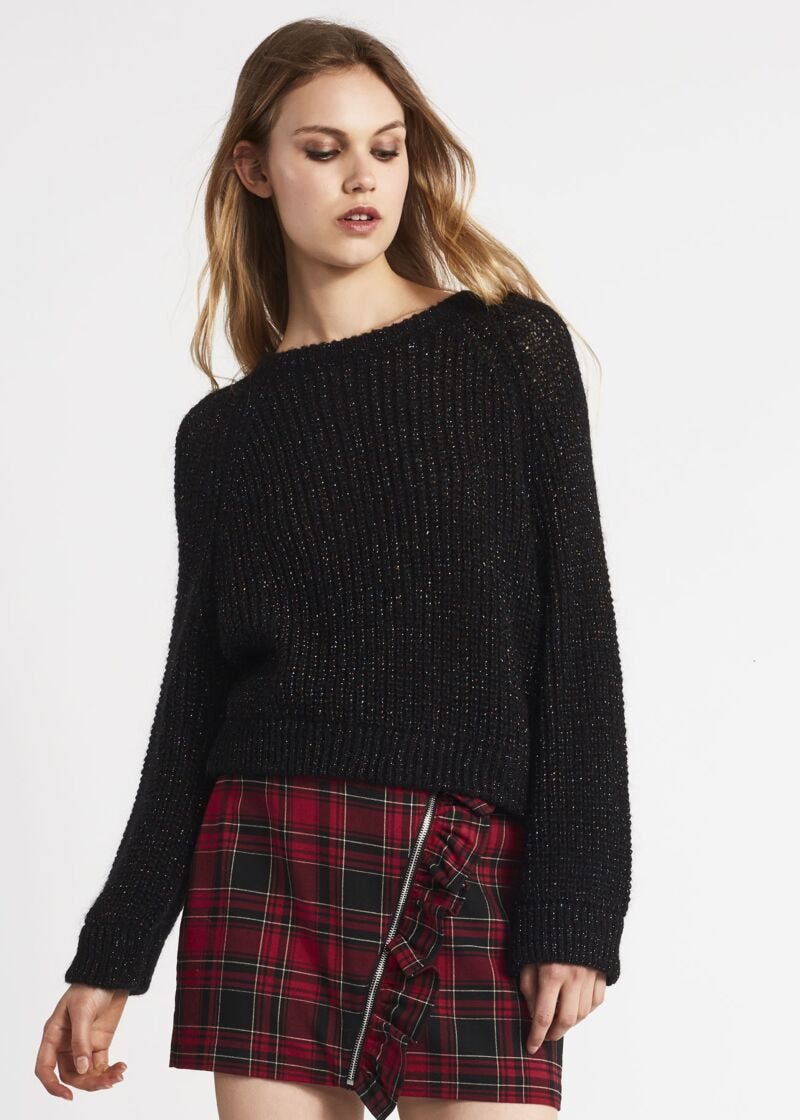 Jumper in mohair and lurex