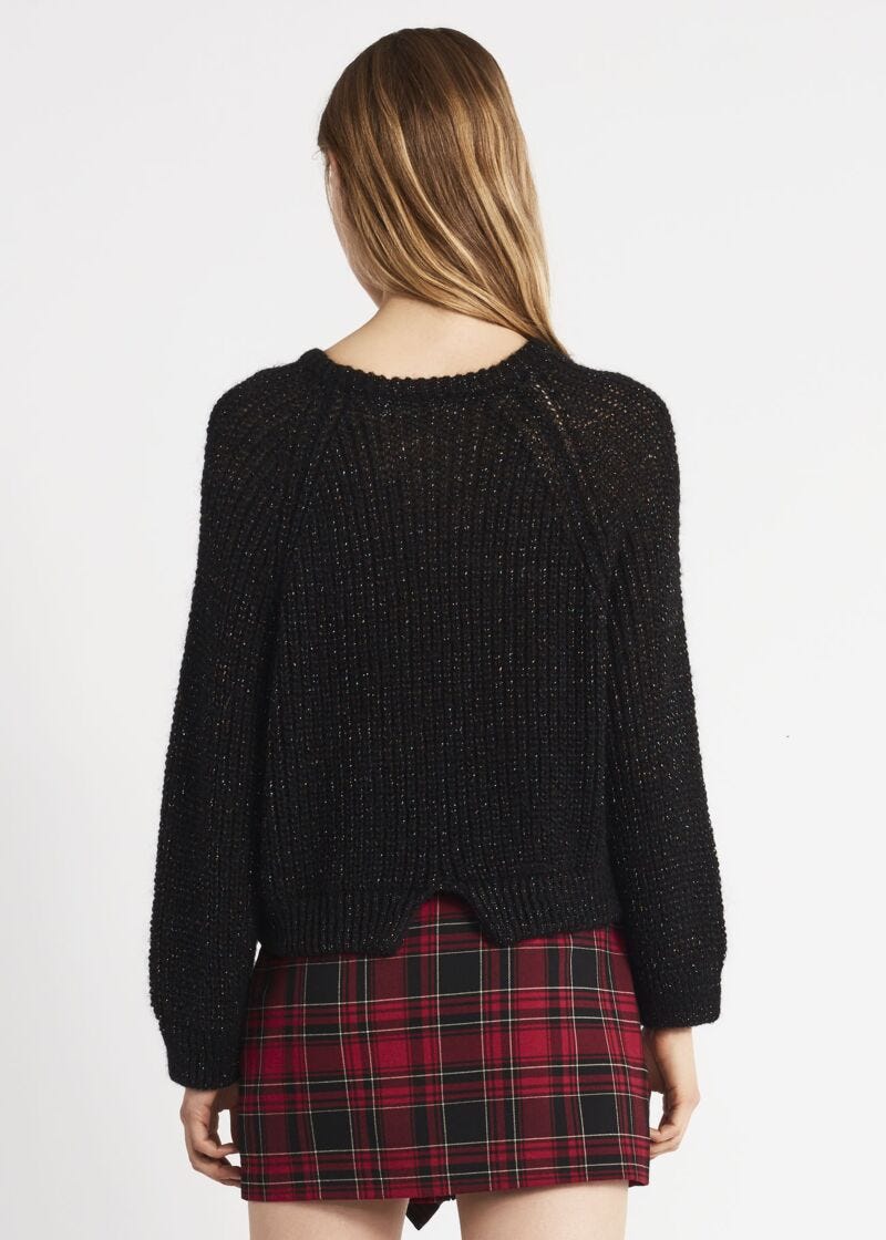 Jumper in mohair and lurex