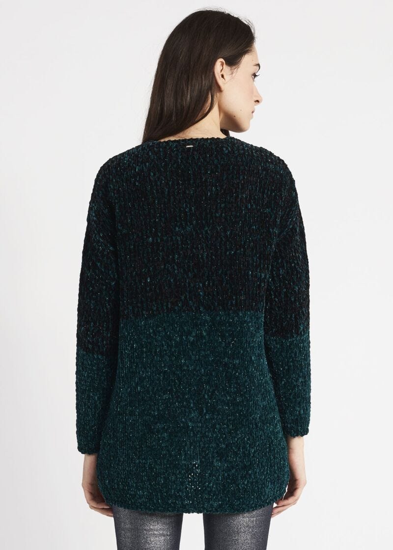 Cardigan lungo in ciniglia
