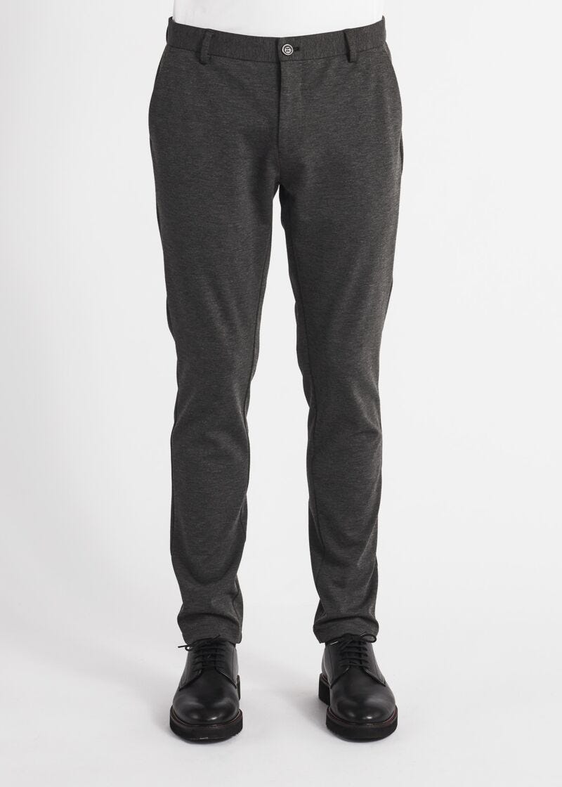 Chino trousers in stretch viscose