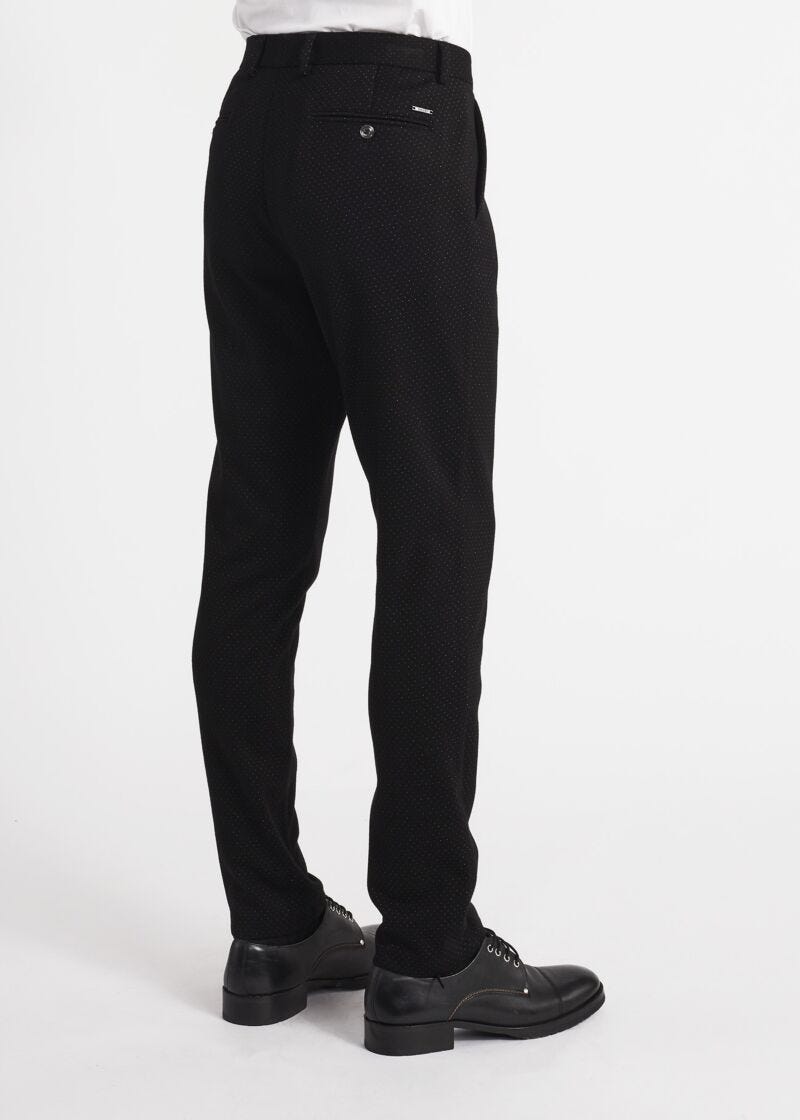 Pantalon chino jacquard 