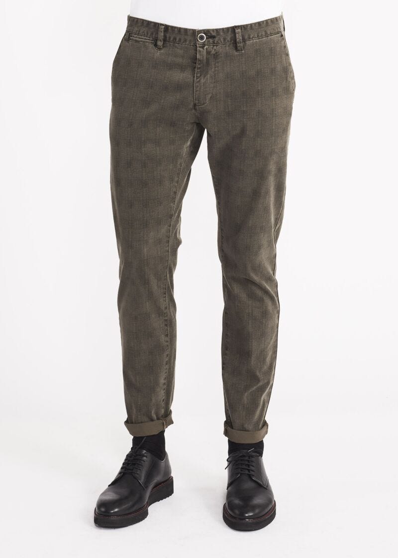 Skinny fit chino trousers
