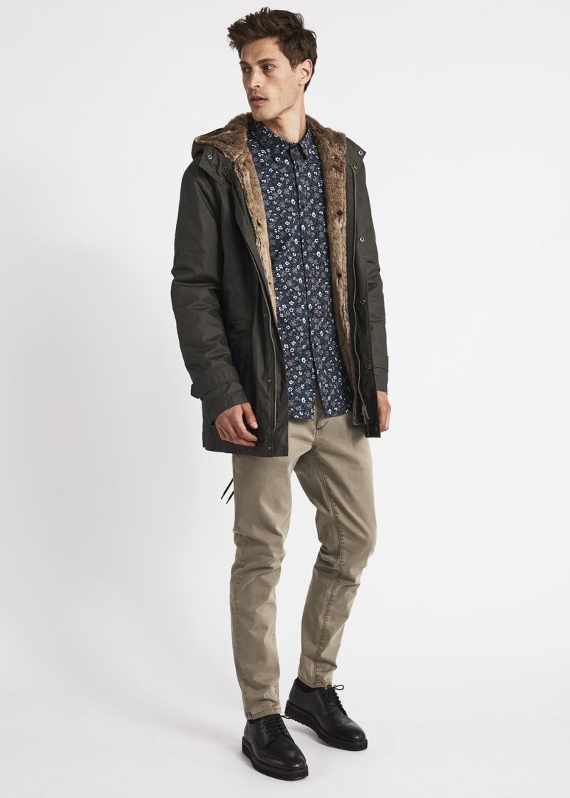 Loose fit chino trousers