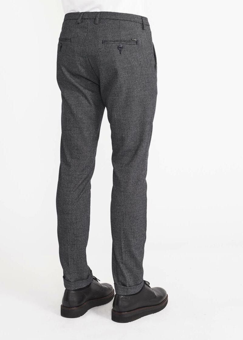 Pantaloni chino in viscosa stretch