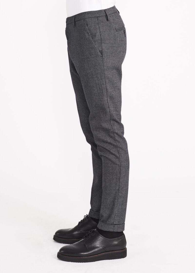 Pantaloni chino in viscosa stretch