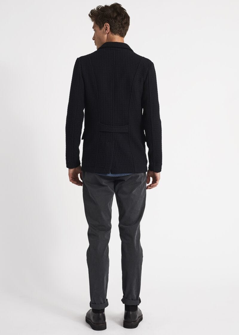 Peacoat con tasche applicate