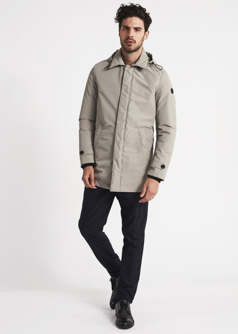 Parka with removable hood