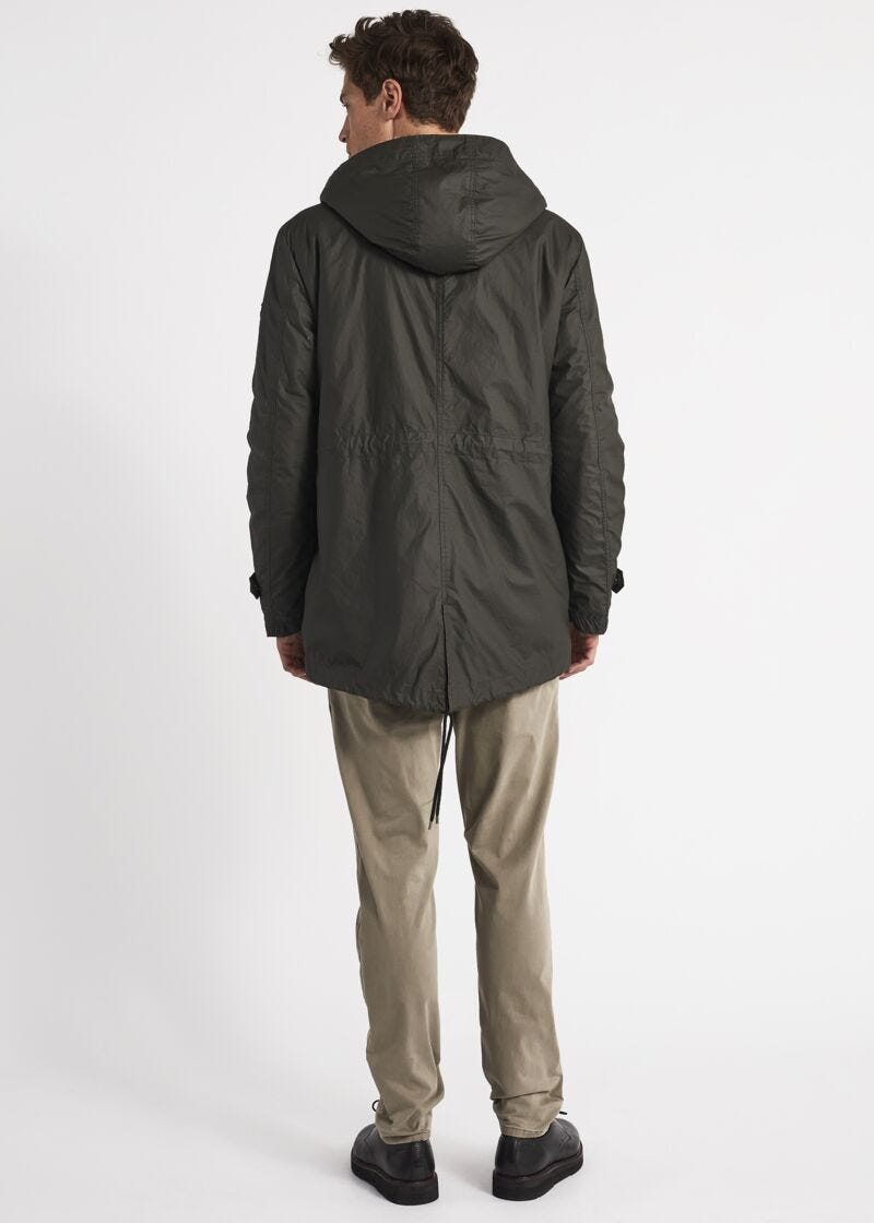 Parka with hood and fur