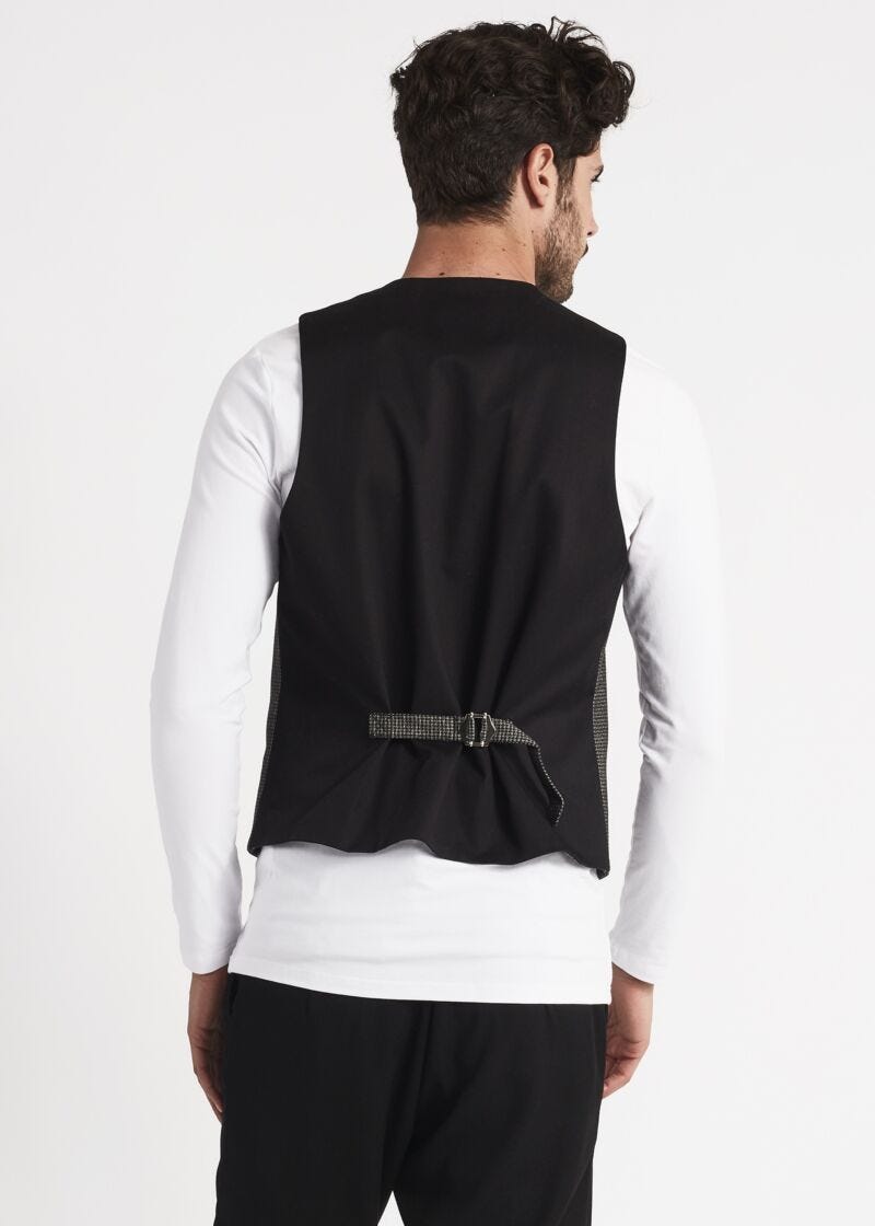 Gilet con motivo pied de poule