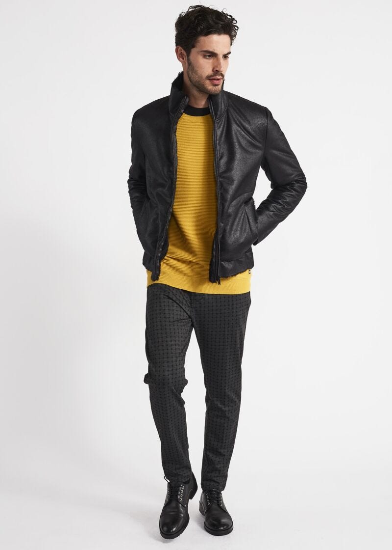Faux sheepskin jacket