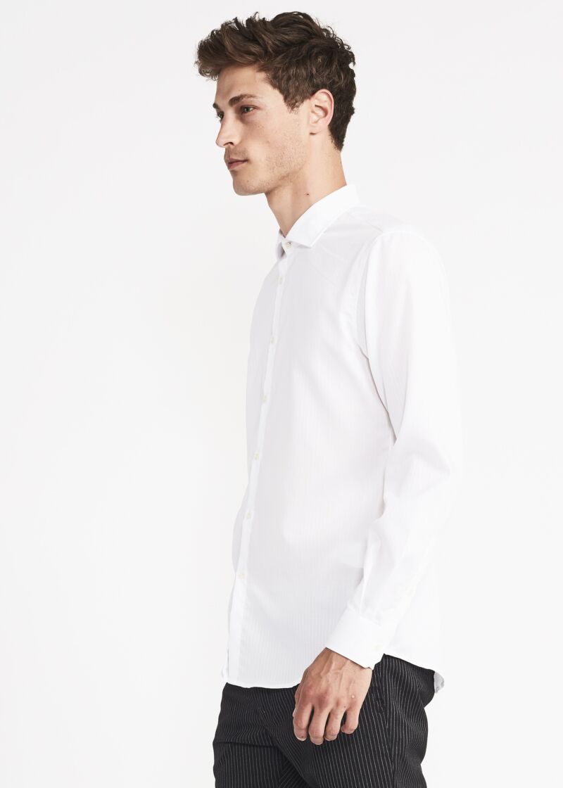Shirt in micro stripe cotton