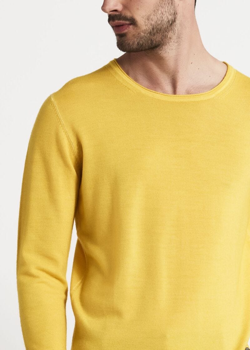 Long sleeved crew neck jumper