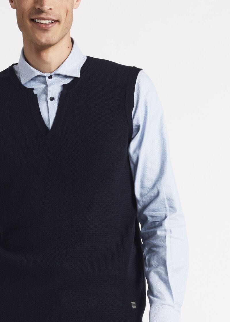 Wool blend gilet