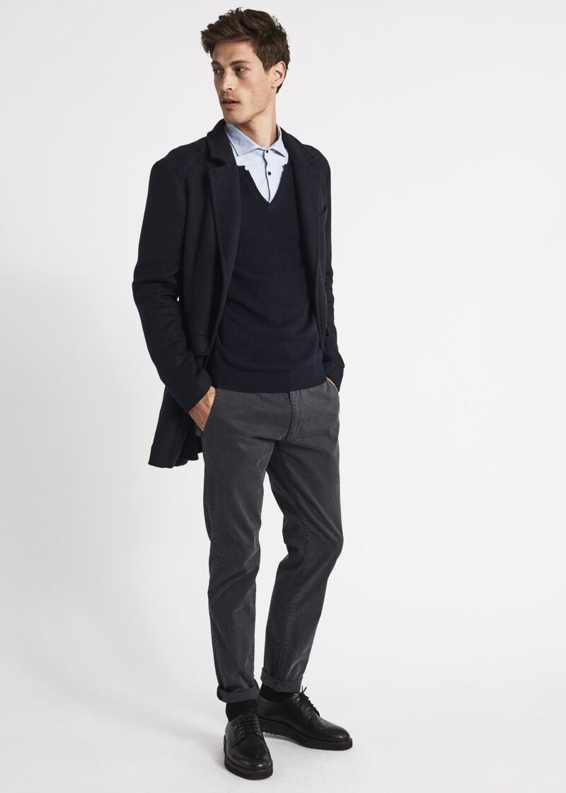 Wool blend gilet