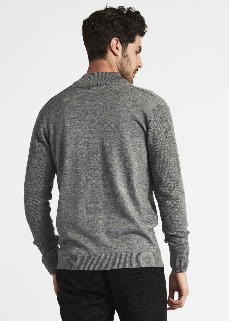 Cardigan with zip