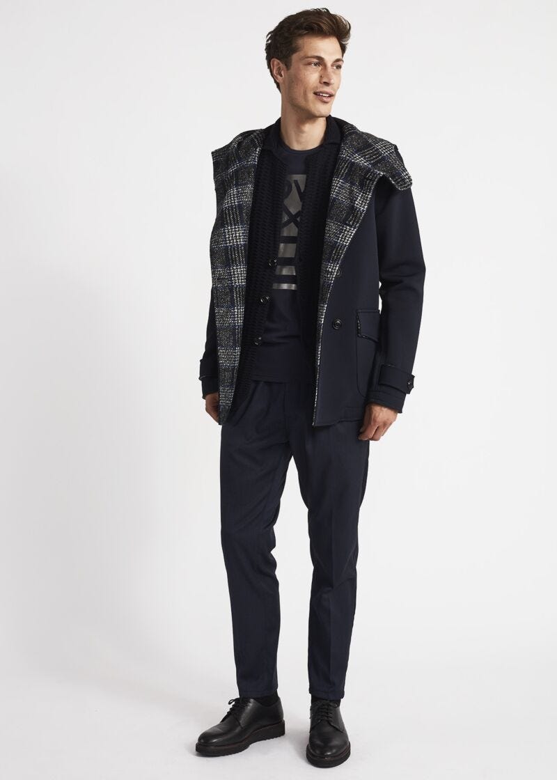 Cardigan with patch pockets