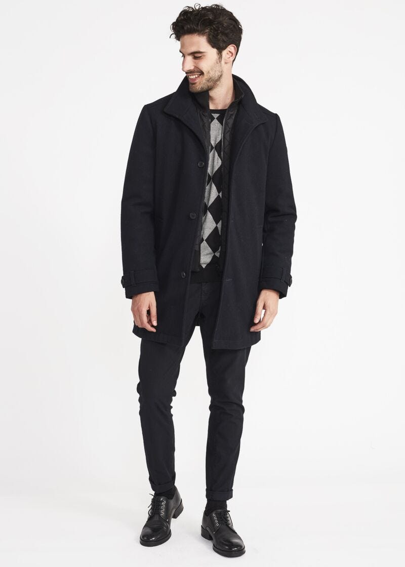 Crew neck jumper with diamond pattern