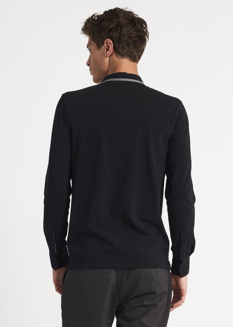 Polo T-shirt with contrasting trim