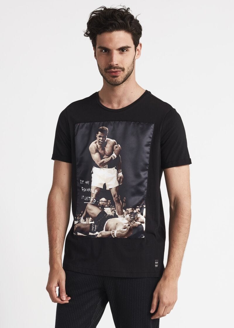 T-shirt with printed patch