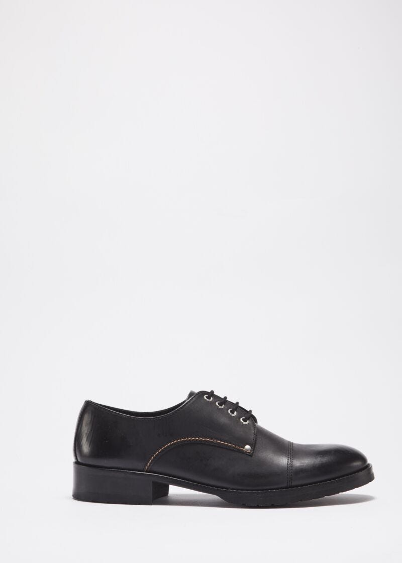 Derby in vintage leather