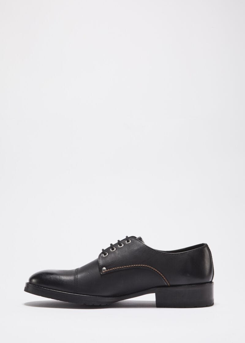 Derby in vintage leather