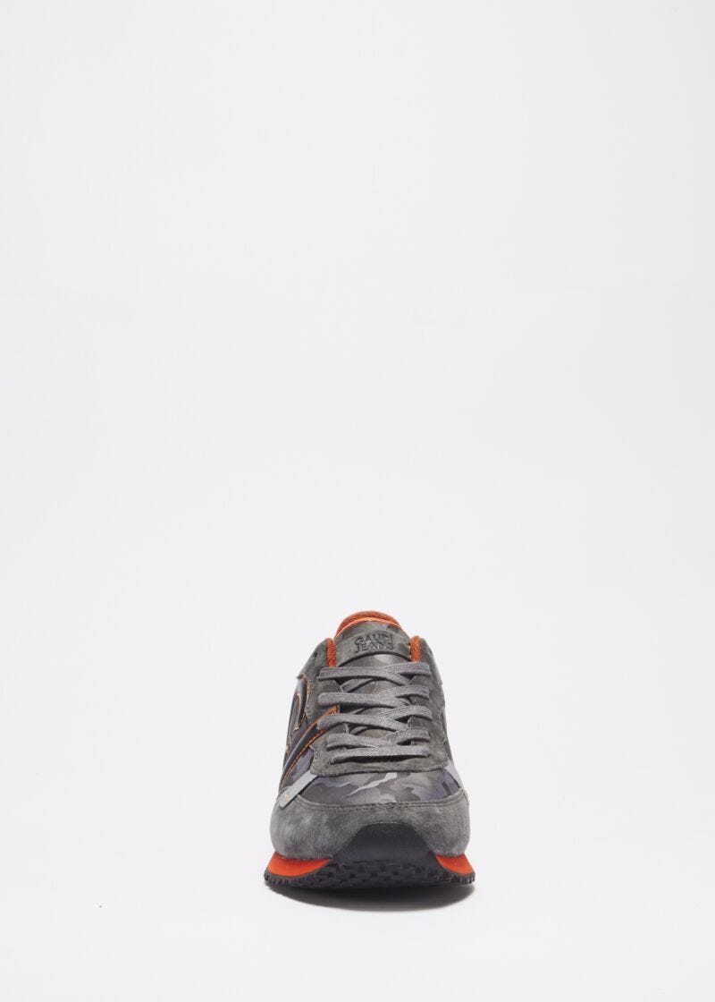 Suede leather trainers