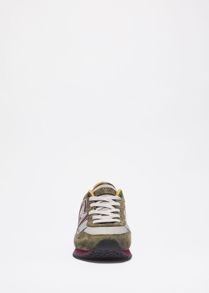 Suede leather trainers