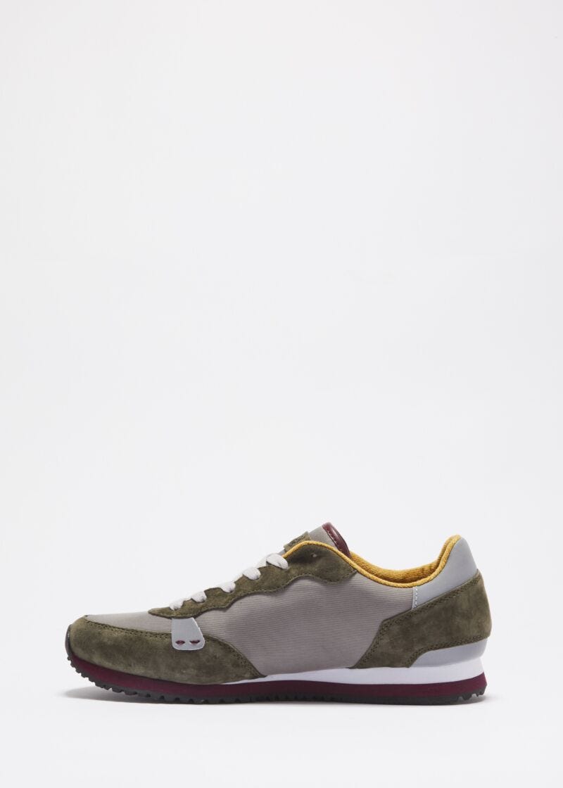 Suede leather trainers