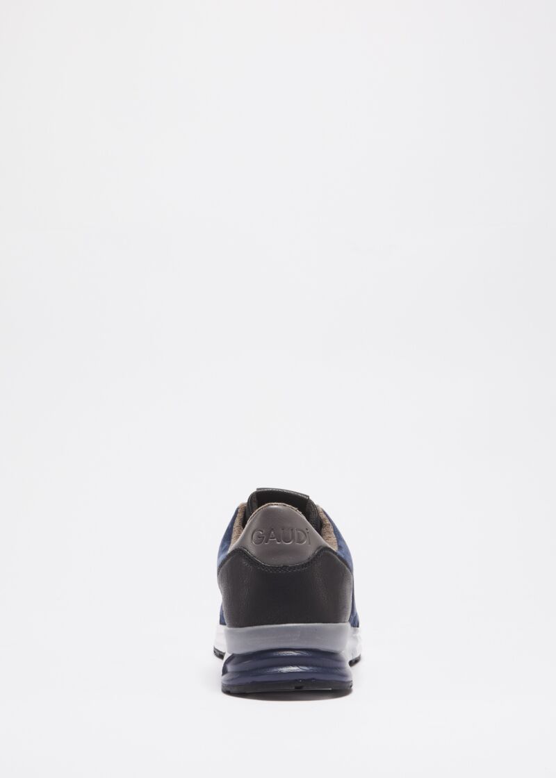 Suede leather trainers