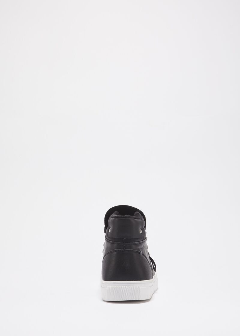 Smooth leather trainers
