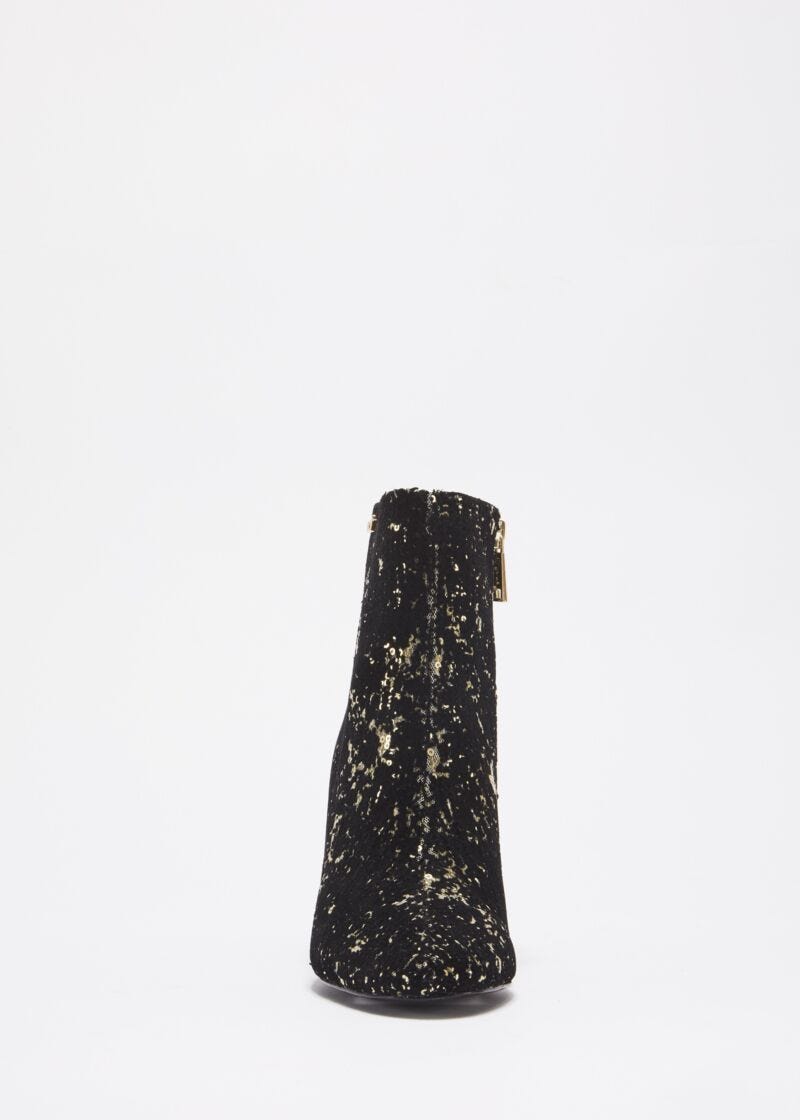 Low boot with sequins