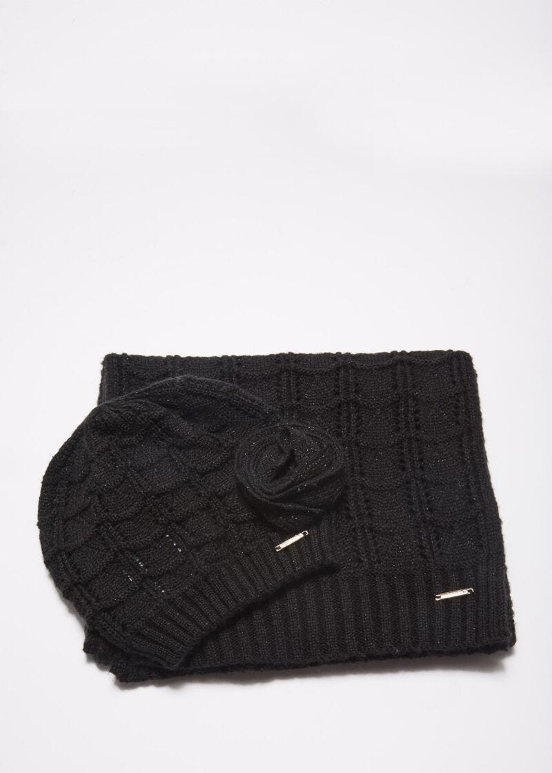 Scarf and hat set