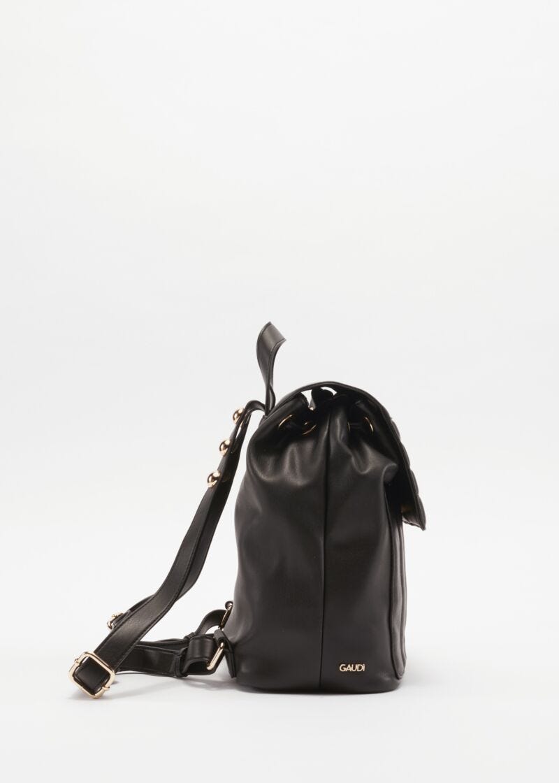 Rucksack in quilted faux leather