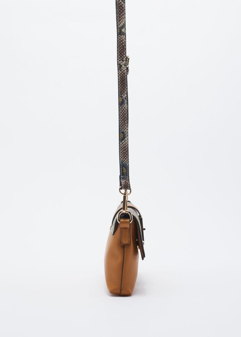 Faux leather crossbody bag