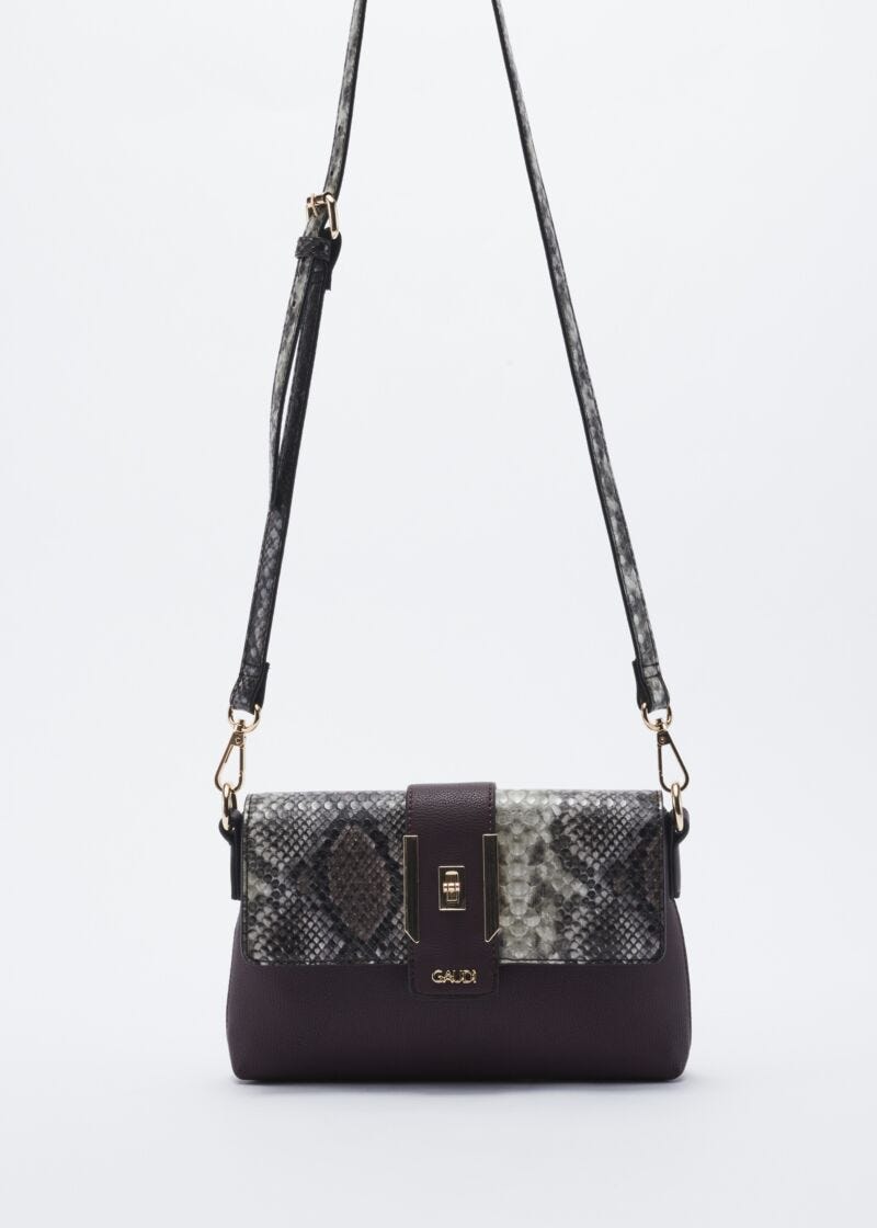 Faux leather crossbody bag