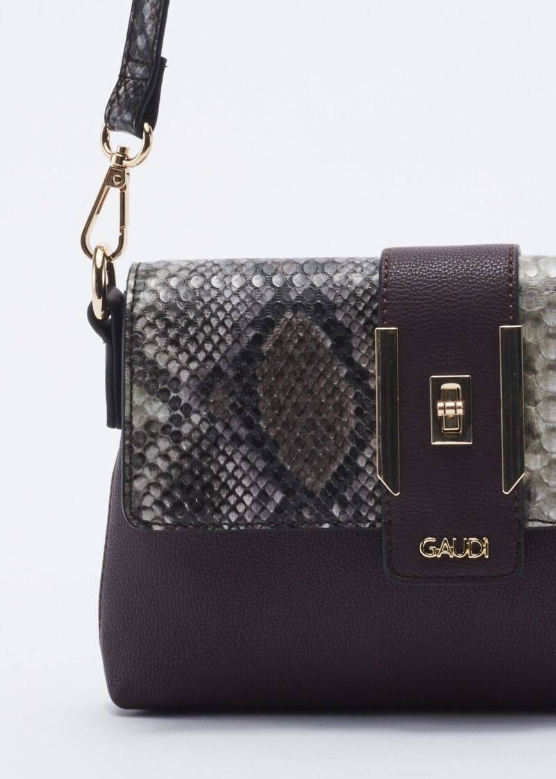 Faux leather crossbody bag