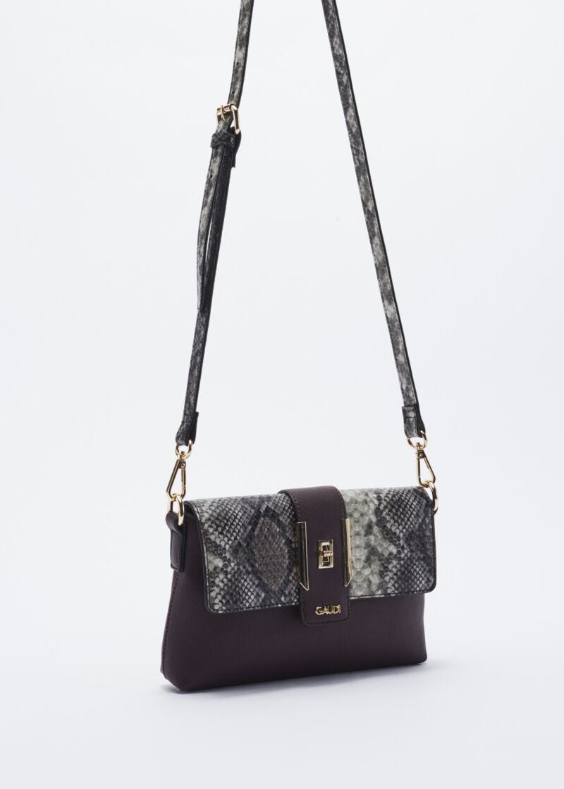 Faux leather crossbody bag