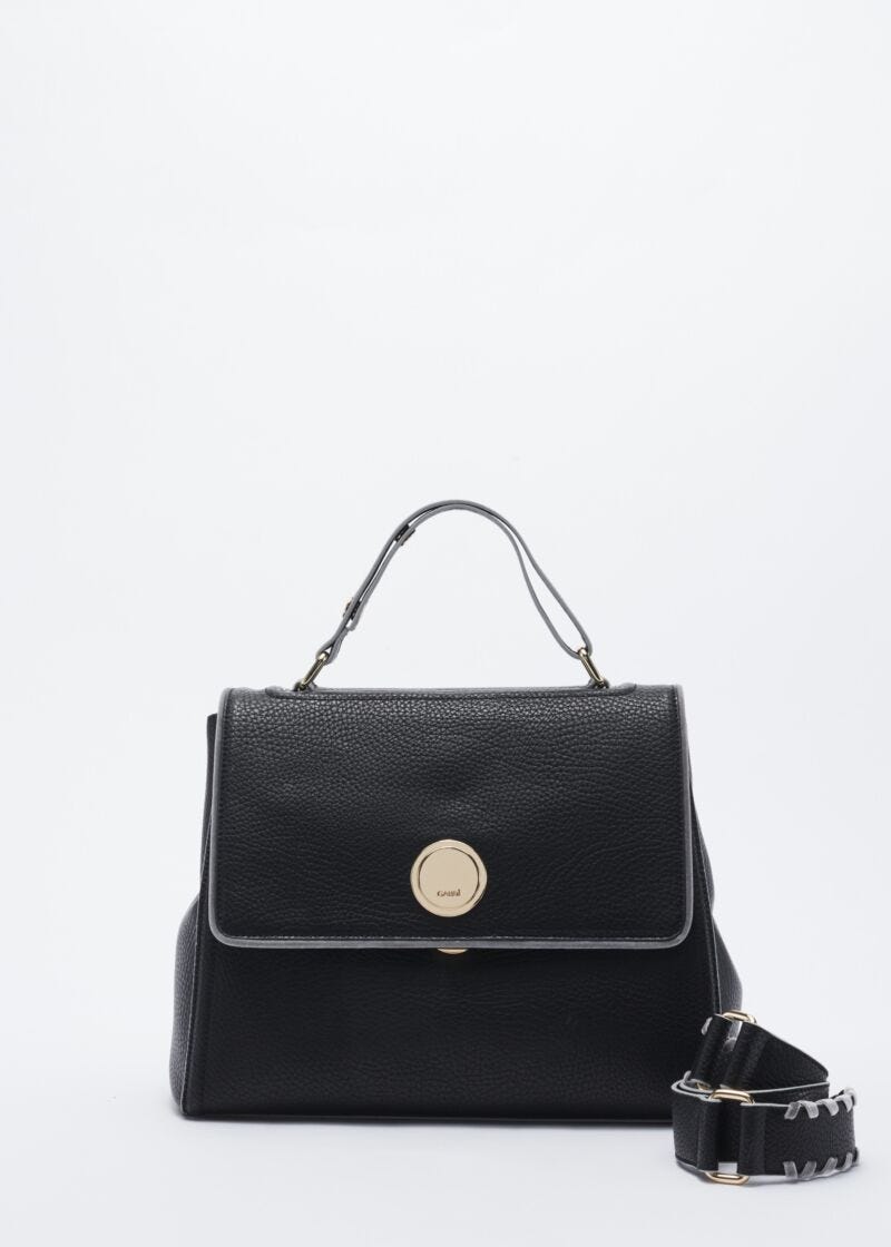 Sac en similicuir avec d&eacute;corations
